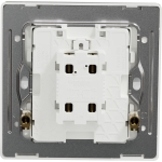 Schneider Electric 施耐德電氣 NUX31D20N_SS UNICA X 20A 250V~ 單位雙極開關掣連LED指示燈 (炫星銀)